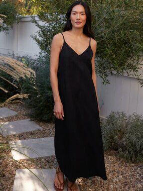 Jenni Kayne Rio Slip Dress – Black – Size XS